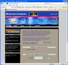 Motorola contacts admin system